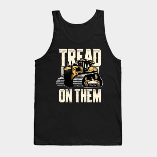 Tread On Them Bold Statement Yellow and Black Tank Top